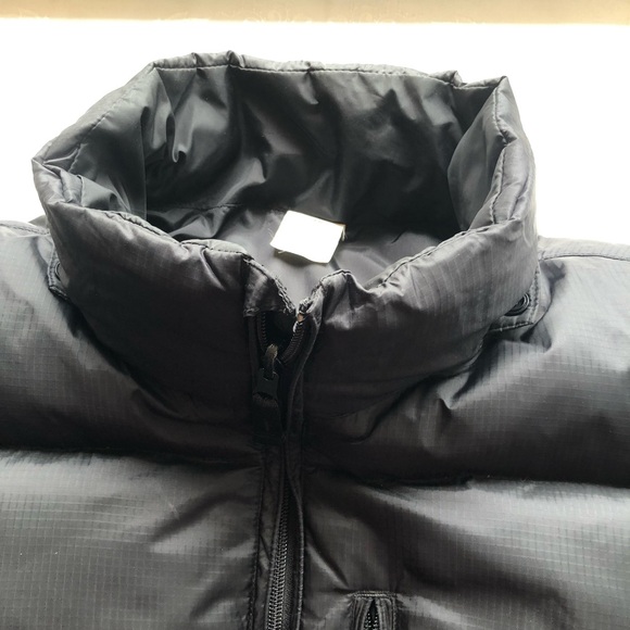 Gap Black Nylon Down Fill Quilted Puffer Jacket Warm Winter Coat Men’s Size L - Picture 8 of 16